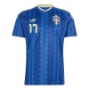 Camisola Suécia Gyokeres 17 Equipamento Alternativa Mundial de 2026 Manga Curta
