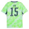 Camisola Suíça Djibril Sow 15 Equipamento Alternativa Mundial de 2026 Manga Curta