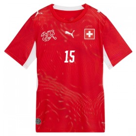 Camisola Suíça Djibril Sow 15 Equipamento Principal Mundial de 2026 Manga Curta