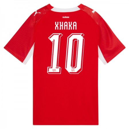 Camisola Suíça Granit Xhaka 10 Equipamento Principal Mundial de 2026 Manga Curta