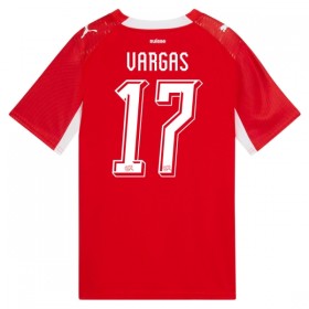 Camisola Suíça Vargas 17 Equipamento Principal Mundial de 2026 Manga Curta