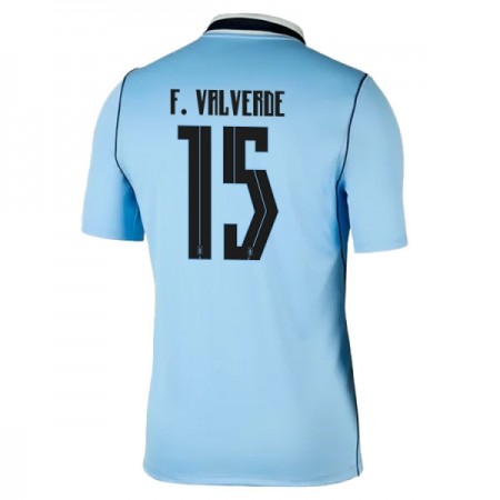Camisola Uruguai Federico Valverde 15 Equipamento Principal Mundial de 2026 Manga Curta Camisola Uruguai Federico Valverde 15 Equipamento Principal Mundial de 2026 Manga Curta