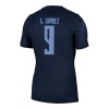 Camisola Uruguai Luis Suarez 9 Equipamento Alternativa Mundial de 2026 Manga Curta Camisola Uruguai Luis Suarez 9 Equipamento Alternativa Mundial de 2026 Manga Curta