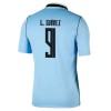 Camisola Uruguai Luis Suarez 9 Equipamento Principal Mundial de 2026 Manga Curta Camisola Uruguai Luis Suarez 9 Equipamento Principal Mundial de 2026 Manga Curta