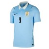 Camisola Uruguai Luis Suarez 9 Equipamento Principal Mundial de 2026 Manga Curta