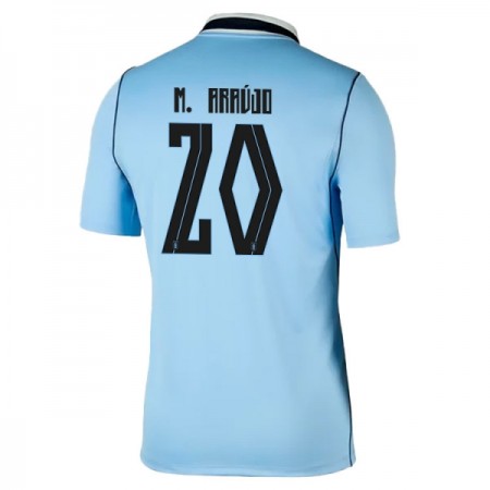 Camisola Uruguai Maximiliano Araujo 20 Equipamento Principal Mundial de 2026 Manga Curta Camisola Uruguai Maximiliano Araujo 20 Equipamento Principal Mundial de 2026 Manga Curta