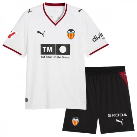 Camisola Valencia CF Criança Equipamento Principal 2026-27 Manga Curta