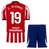 Camisola Atlético Madrid J. Alvarez 19 Criança Equipamento Principal 2026-27 Manga Curta
