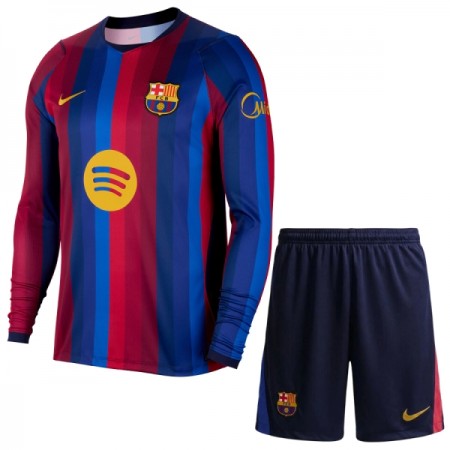 Camisola FC Barcelona Criança Equipamento Principal 2026-27 Manga Comprida