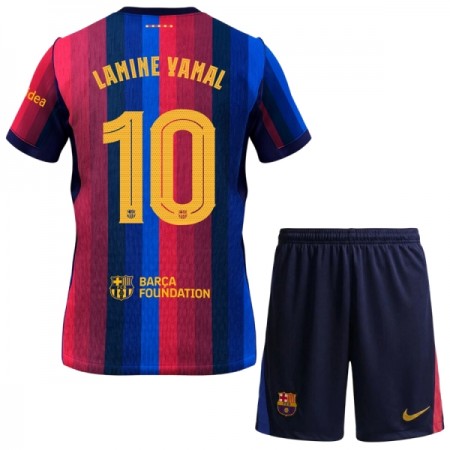 Camisola FC Barcelona Lamine Yamal 10 Criança Equipamento Principal 2026-27 Manga Curta Camisola FC Barcelona Lamine Yamal 10 Criança Equipamento Principal 2026-27 Manga Curta