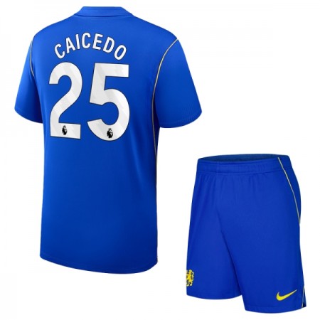 Camisola Chelsea Caicedo 25 Criança Equipamento Principal 2026-27 Manga Curta