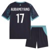 Camisola Olympique de Marseille Aubameyang 17 Criança Equipamento Alternativa 2026-27 Manga Curta