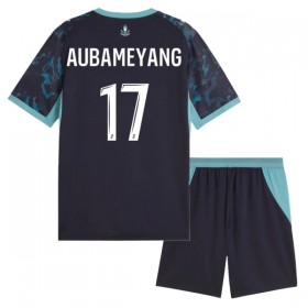 Camisola Olympique de Marseille Aubameyang 17 Criança Equipamento Alternativa 2026-27 Manga Curta