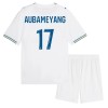 Camisola Olympique de Marseille Aubameyang 17 Criança Equipamento Principal 2026-27 Manga Curta