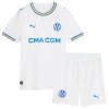 Camisola Olympique de Marseille Aubameyang 17 Criança Equipamento Principal 2026-27 Manga Curta