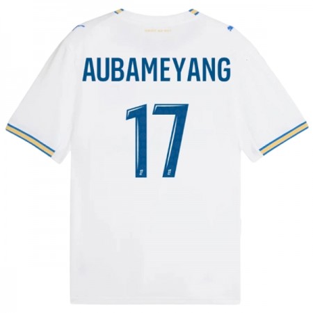 Camisola Olympique de Marseille Aubameyang 17 Equipamento Principal 2026-27 Manga Curta Camisola Olympique de Marseille Aubameyang 17 Equipamento Principal 2026-27 Manga Curta
