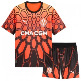 Camisola Olympique de Marseille Criança Equipamento Principal 2026-27 Laranja Manga Curta