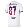 Camisola Paris Saint-Germain Joao Neves 87 Equipamento Alternativa 2026-27 Manga Curta