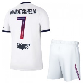 Camisola Paris Saint-Germain Kvaratskhelia 7 Criança Equipamento Alternativa 2026-27 Manga Curta