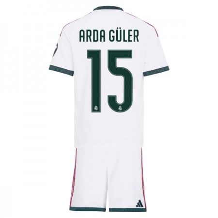 Camisola Real Madrid Arda Guler 15 Criança Equipamento Principal 2026-27 Manga Curta