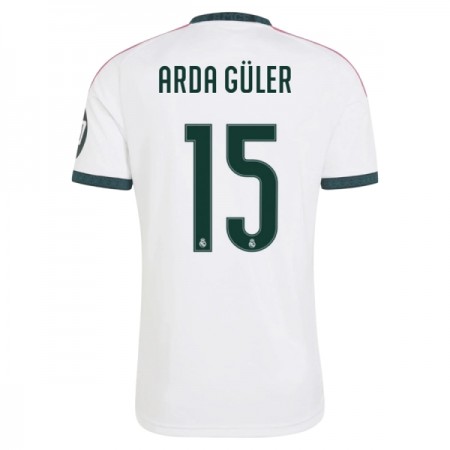 Camisola Real Madrid Arda Guler 15 Equipamento Principal 2026-27 Manga Curta