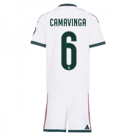 Camisola Real Madrid Camavinga 6 Criança Equipamento Principal 2026-27 Manga Curta Camisola Real Madrid Camavinga 6 Criança Equipamento Principal 2026-27 Manga Curta