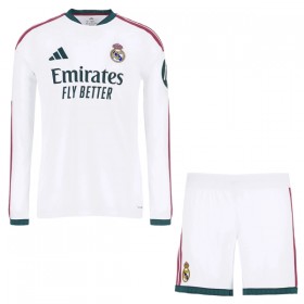 Camisola Real Madrid Criança Equipamento Principal 2026-27 Manga Comprida