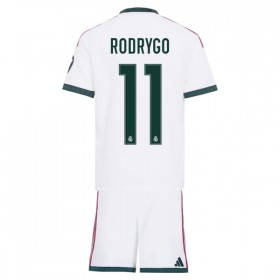 Camisola Real Madrid Rodrygo 11 Criança Equipamento Principal 2026-27 Manga Curta