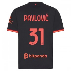 Camisola AC Milan Pavlovic 31 Equipamento 3ª 2026-27 Manga Curta