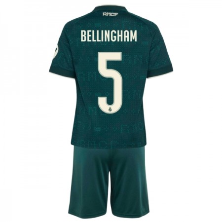 Camisola Real Madrid Bellingham 5 Criança Equipamento Alternativa 2026-27 Manga Curta