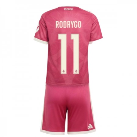 Camisola Real Madrid Rodrygo 11 Criança Equipamento 3ª 2026-27 Manga Curta