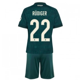 Camisola Real Madrid Rudiger 22 Criança Equipamento Alternativa 2026-27 Manga Curta