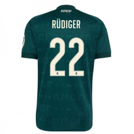 Camisola Real Madrid Rudiger 22 Equipamento Alternativa 2026-27 Manga Curta