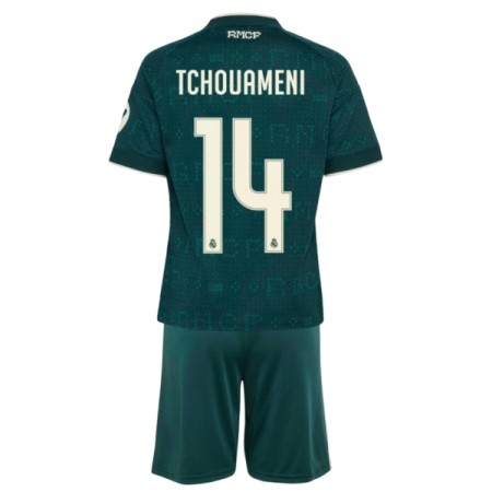 Camisola Real Madrid Tchouameni 14 Criança Equipamento Alternativa 2026-27 Manga Curta