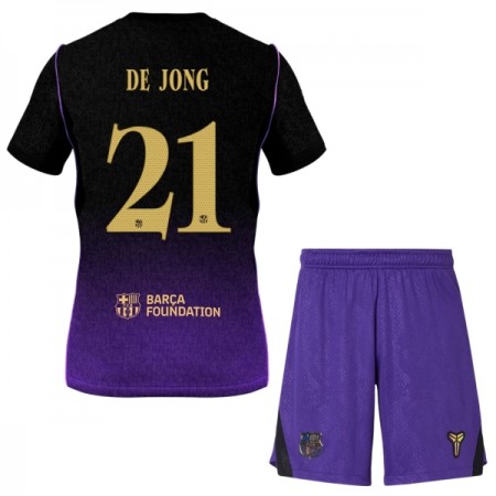 Camisola FC Barcelona Frenkie de Jong 21 Criança Equipamento Alternativa 2026-27 Manga Curta