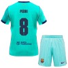 Camisola FC Barcelona Pedri 8 Criança Equipamento 3ª 2026-27 Manga Curta