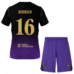 Camisola FC Barcelona Rodrigo 16 Criança Equipamento Alternativa 2026-27 Manga Curta