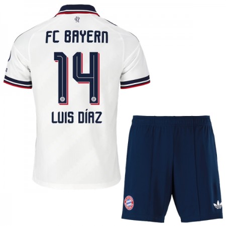 Camisola FC Bayern München Luis Diaz 14 Criança Equipamento Alternativa 2026-27 Manga Curta