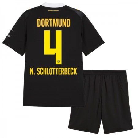 Camisola Borussia Dortmund N. Schlotterbeck 4 Criança Equipamento Alternativa 2026-27 Manga Curta