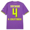 Camisola Borussia Dortmund N. Schlotterbeck 4 Equipamento 3ª 2026-27 Manga Curta