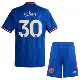 Camisola Manchester United Sesko 30 Criança Equipamento Alternativa 2026-27 Manga Curta