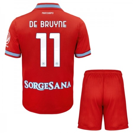 Camisola SSC Napoli De Bruyne 11 Criança Equipamento 3ª 2026-27 Manga Curta