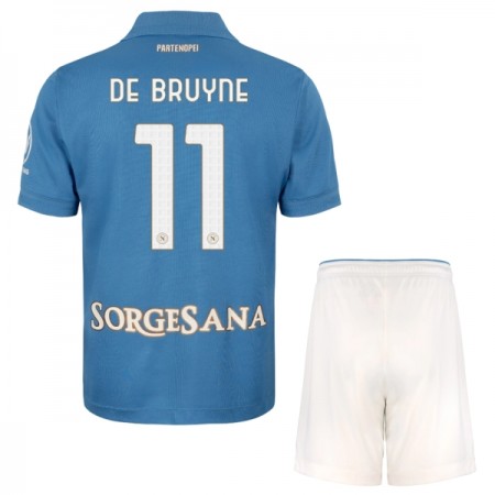Camisola SSC Napoli De Bruyne 11 Criança Equipamento Principal 2026-27 Manga Curta