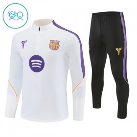 Barcelona Criança Sweat de Treino 2026-27 Quarter-Zip Branca