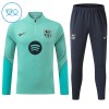 Barcelona Criança Sweat de Treino 2026-27 Quarter-Zip Verde