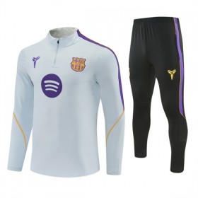 Barcelona Sweat de Treino 2026-27 Quarter-Zip Branca