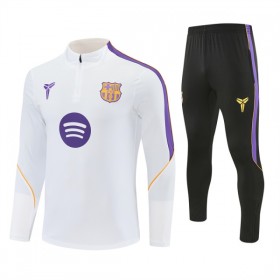 Barcelona Sweat de Treino 2026-27 Quarter-Zip Branca