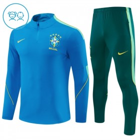 Brasil Criança Sweat de Treino 2026-27 Quarter-Zip Azul