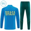 Brasil Criança Sweat de Treino 2026-27 Quarter-Zip Azul