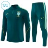 Brasil Criança Sweat de Treino 2026-27 Quarter-Zip Verde